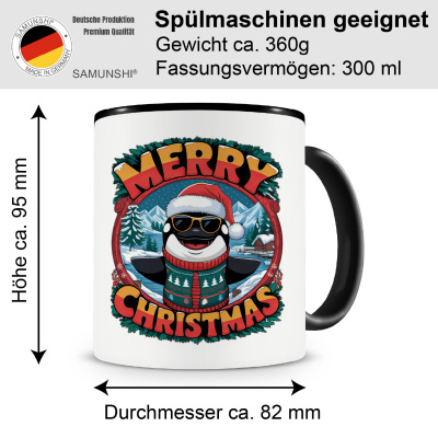Tasse mit dem Motiv Merry Christmas Orca Wal - Ansicht 2