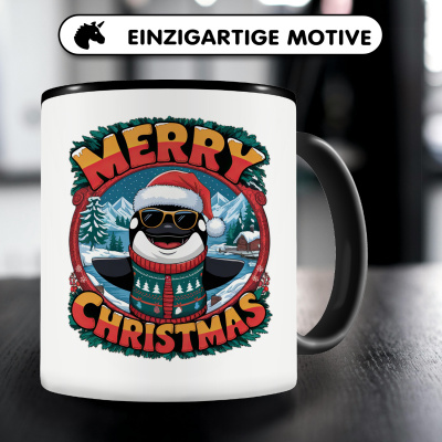 Tasse mit dem Motiv Merry Christmas Orca Wal - Ansicht 3