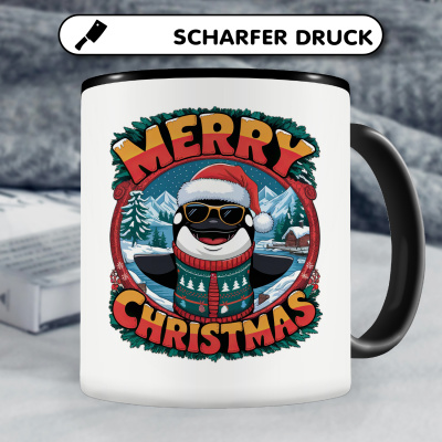 Tasse mit dem Motiv Merry Christmas Orca Wal - Ansicht 5