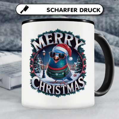 Tasse mit dem Motiv Merry Christmas Taube - Ansicht 5