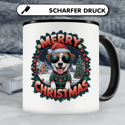 Tasse mit dem Motiv Merry Christmas Jack Russel Terrier - Ansicht 5