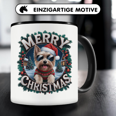 Tasse mit dem Motiv Merry Christmas Yorkshire Terrier - Ansicht 3
