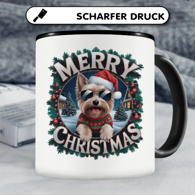 Tasse mit dem Motiv Merry Christmas Yorkshire Terrier - Ansicht 5