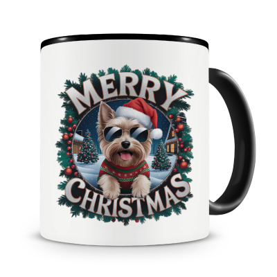 Tasse mit dem Motiv Merry Christmas Yorkshire Terrier