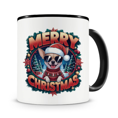 Tasse mit dem Motiv Merry Christmas Chihuahua