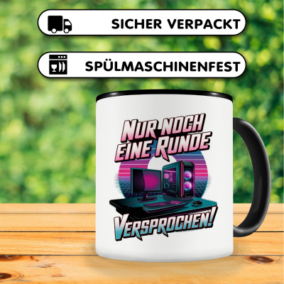 Tasse mit dem Motiv Nur Noch Eine Runde PC - Ansicht 4