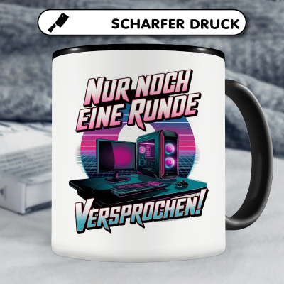Tasse mit dem Motiv Nur Noch Eine Runde PC - Ansicht 5