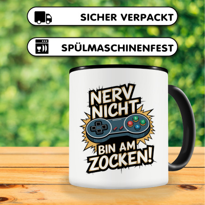 Tasse mit dem Motiv Nerv Nicht Bin Am Zocken - Ansicht 4