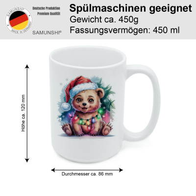 XXL Tasse mit dem Motiv Br mit Weihnachtsmtze - Ansicht 2