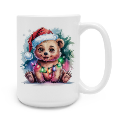 XXL Tasse mit dem Motiv Br mit Weihnachtsmtze