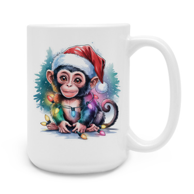 XXL Tasse mit dem Motiv Affe mit Weihnachtsmtze