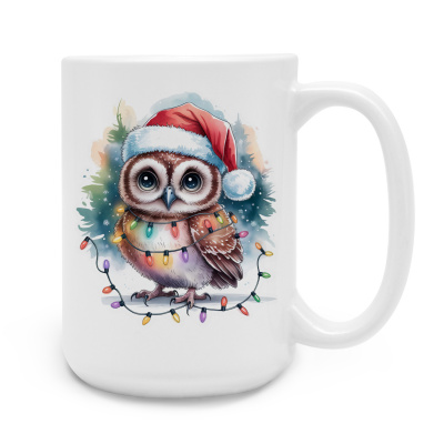 XXL Tasse mit dem Motiv Eule mit Weihnachtsmtze