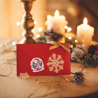 'Se Tiere mit Weihnachtsmtze' Wandtattoo Set - Ansicht 7