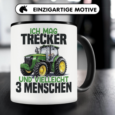 Tasse mit dem Motiv Ich mag Trecker Grn - Ansicht 3