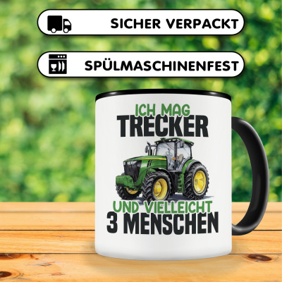 Tasse mit dem Motiv Ich mag Trecker Grn - Ansicht 4