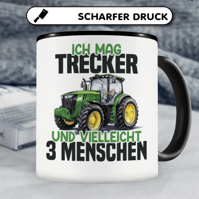 Tasse mit dem Motiv Ich mag Trecker Grn - Ansicht 5