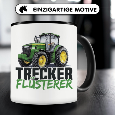 Tasse mit dem Motiv Trecker Flsterer Grn - Ansicht 3