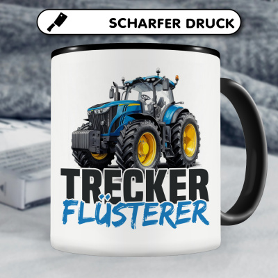 Tasse mit dem Motiv Trecker Flsterer Blau - Ansicht 5