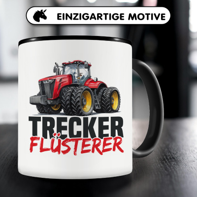 Tasse mit dem Motiv Trecker Flsterer Rot - Ansicht 3