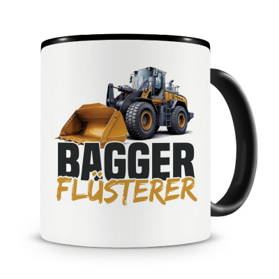 Tasse mit dem Motiv Bagger Flsterer