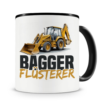 Tasse mit dem Motiv Bagger Flsterer