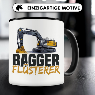 Tasse mit dem Motiv Bagger Flsterer - Ansicht 3