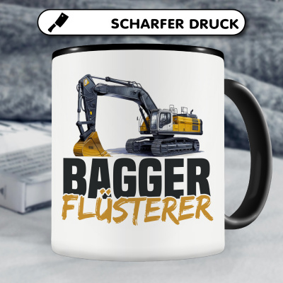 Tasse mit dem Motiv Bagger Flsterer - Ansicht 5