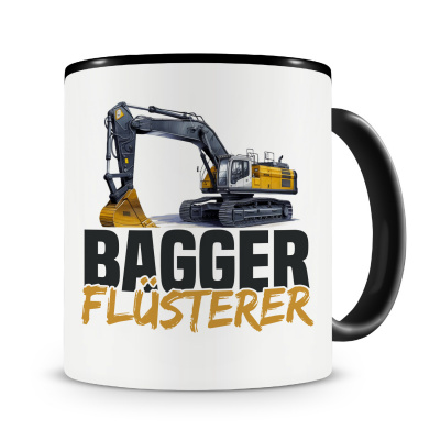 Tasse mit dem Motiv Bagger Flsterer