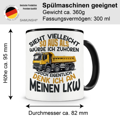 Tasse mit dem Motiv Sieht vielleicht so aus LKW - Ansicht 2