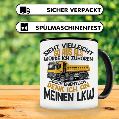 Tasse mit dem Motiv Sieht vielleicht so aus LKW - Ansicht 4