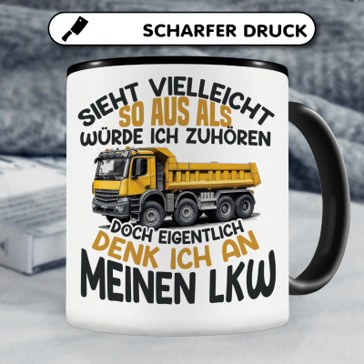 Tasse mit dem Motiv Sieht vielleicht so aus LKW - Ansicht 5