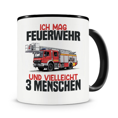 Tasse mit dem Motiv Ich mag Feuerwehr