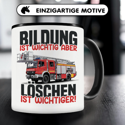 Tasse mit dem Motiv Bildung Wichtig Lschen Wichtiger - Ansicht 3