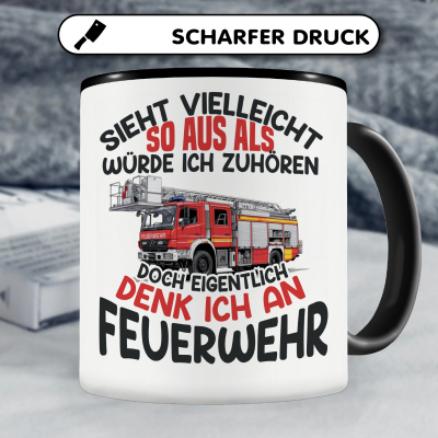 Tasse mit dem Motiv Sieht vielleicht so aus Feuerwehr - Ansicht 5