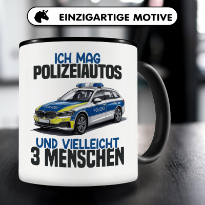 Tasse mit dem Motiv Ich mag Polizeiautos - Ansicht 3