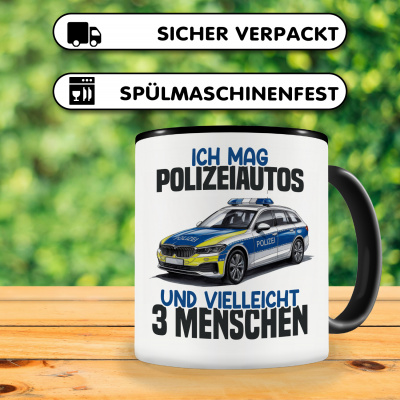 Tasse mit dem Motiv Ich mag Polizeiautos - Ansicht 4