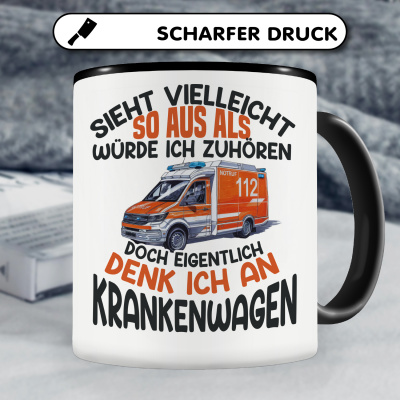 Tasse mit dem Motiv Sieht vielleicht so aus Krankenwagen - Ansicht 5