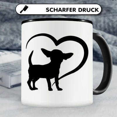 Tasse mit dem Motiv Herz mit Chihuahua - Ansicht 5