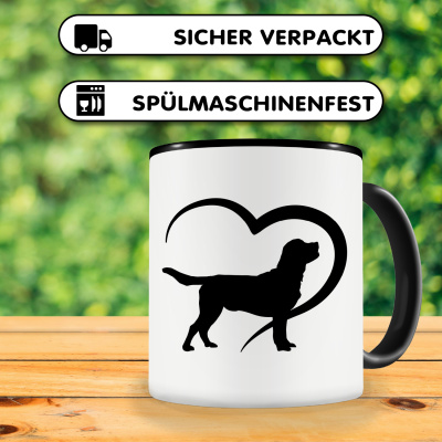 Tasse mit dem Motiv Herz mit Labrador Retriever - Ansicht 4
