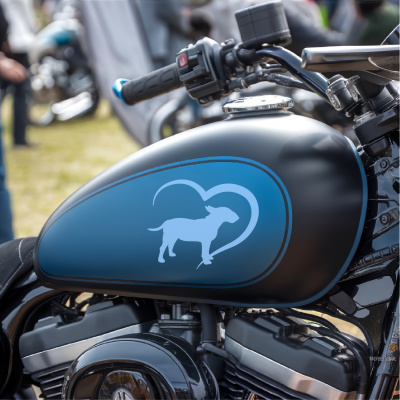 Herz mit Bullterrier Autoaufkleber - Ansicht 8