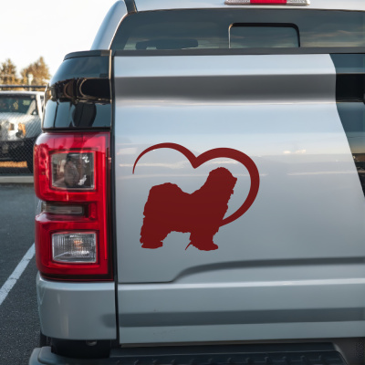 Herz mit Havaneser Autoaufkleber - Ansicht 3