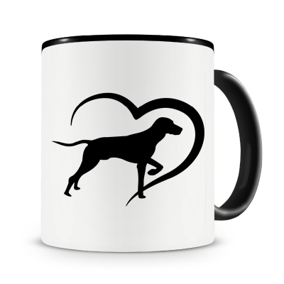 Tasse mit dem Motiv Herz mit Magyar Vizsla