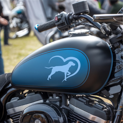 Herz mit Magyar Vizsla Autoaufkleber - Ansicht 8