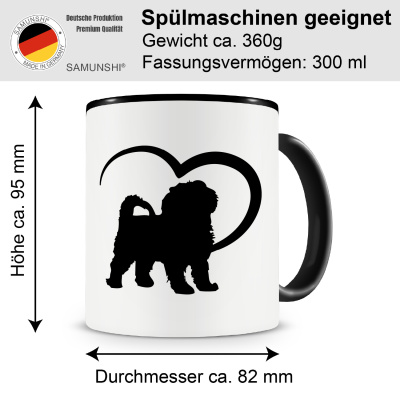Tasse mit dem Motiv Herz mit Malteser - Ansicht 2