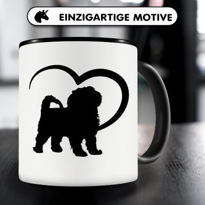 Tasse mit dem Motiv Herz mit Malteser - Ansicht 3