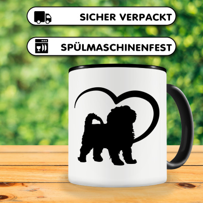 Tasse mit dem Motiv Herz mit Malteser - Ansicht 4