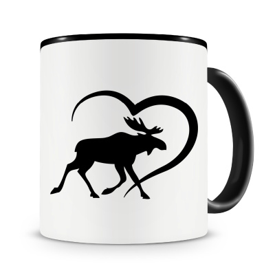 Tasse mit dem Motiv Herz mit Schferhund