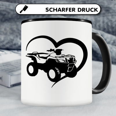 Tasse mit dem Motiv Herz mit ATV - Ansicht 5