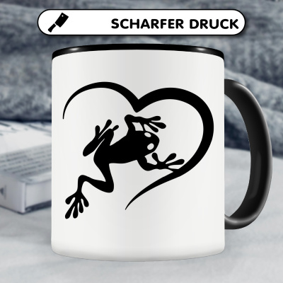 Tasse mit dem Motiv Herz mit Frosch - Ansicht 5