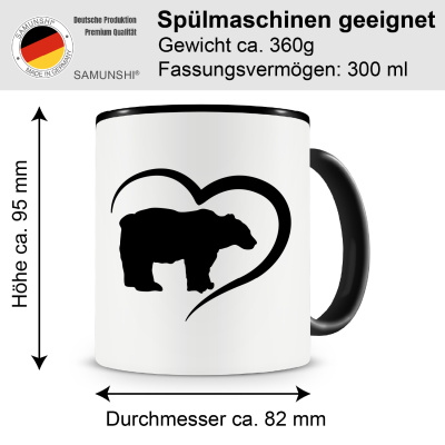 Tasse mit dem Motiv Herz mit Br - Ansicht 2